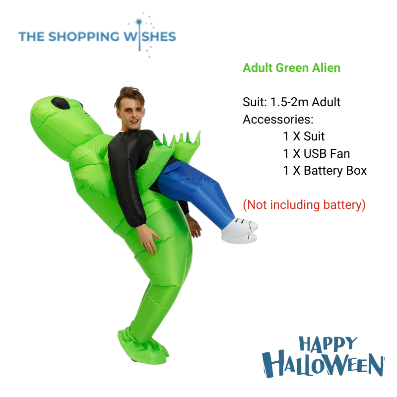 Green Alien Monster Inflatable Costume