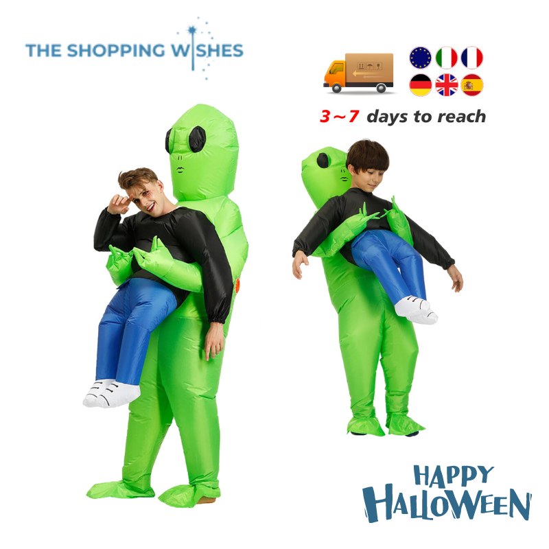 Green Alien Monster Inflatable Costume