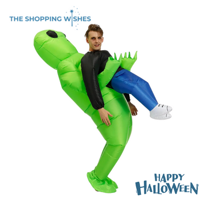 Green Alien Monster Inflatable Costume