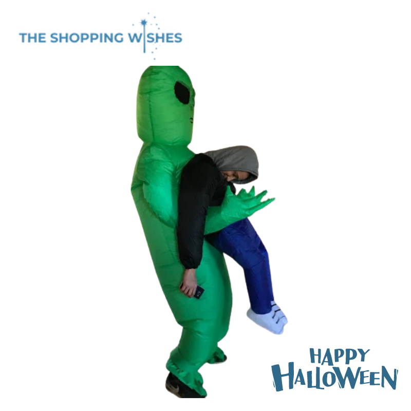 Green Alien Monster Inflatable Costume