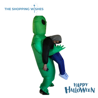 Green Alien Monster Inflatable Costume