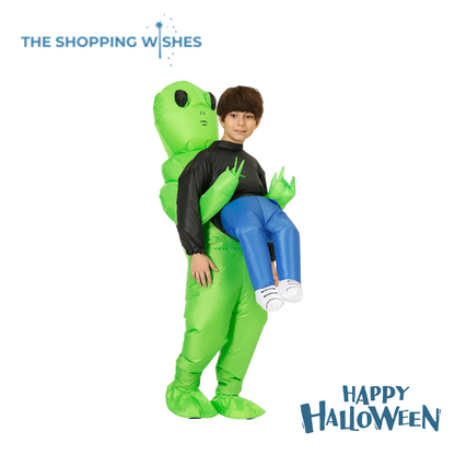 Green Alien Monster Inflatable Costume