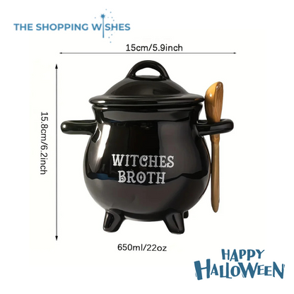 Halloween Witches Ceramic Stockpot Set