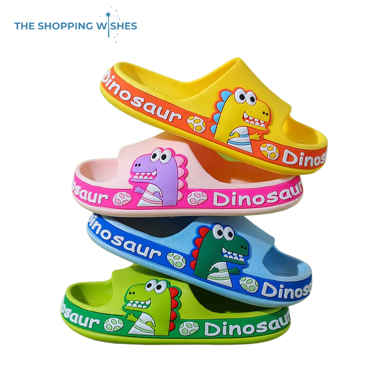 Cartoon Dinosaur Summer Children Slippers