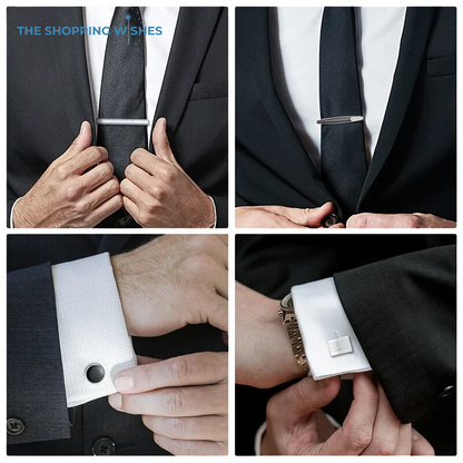 Cufflinks 4 Sets For Men