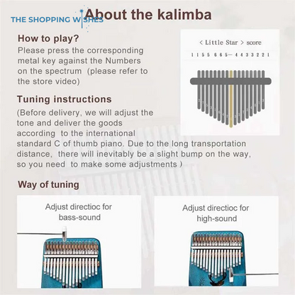 Kalimba Thumb Piano 17 Keys