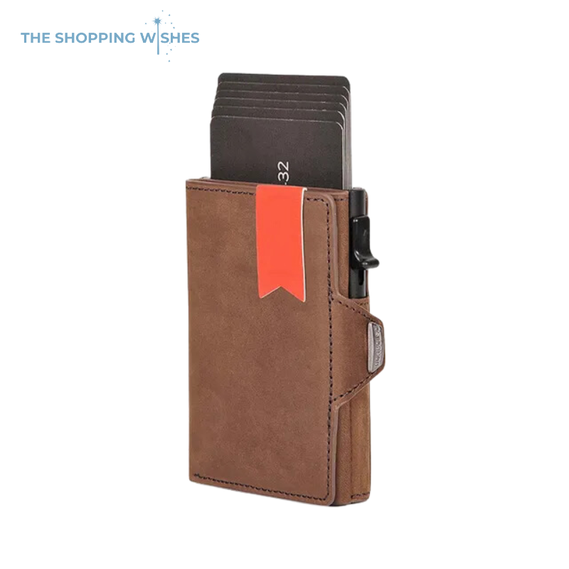 Leather Wallet Credit Card Case