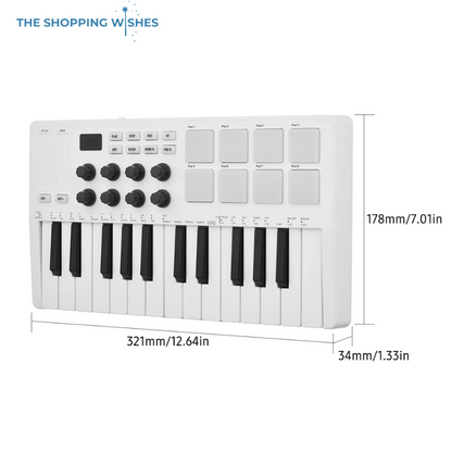 Mini 25-Key MIDI Keyboard