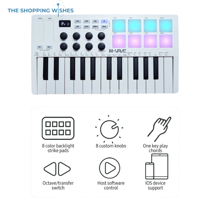 Mini 25-Key MIDI Keyboard