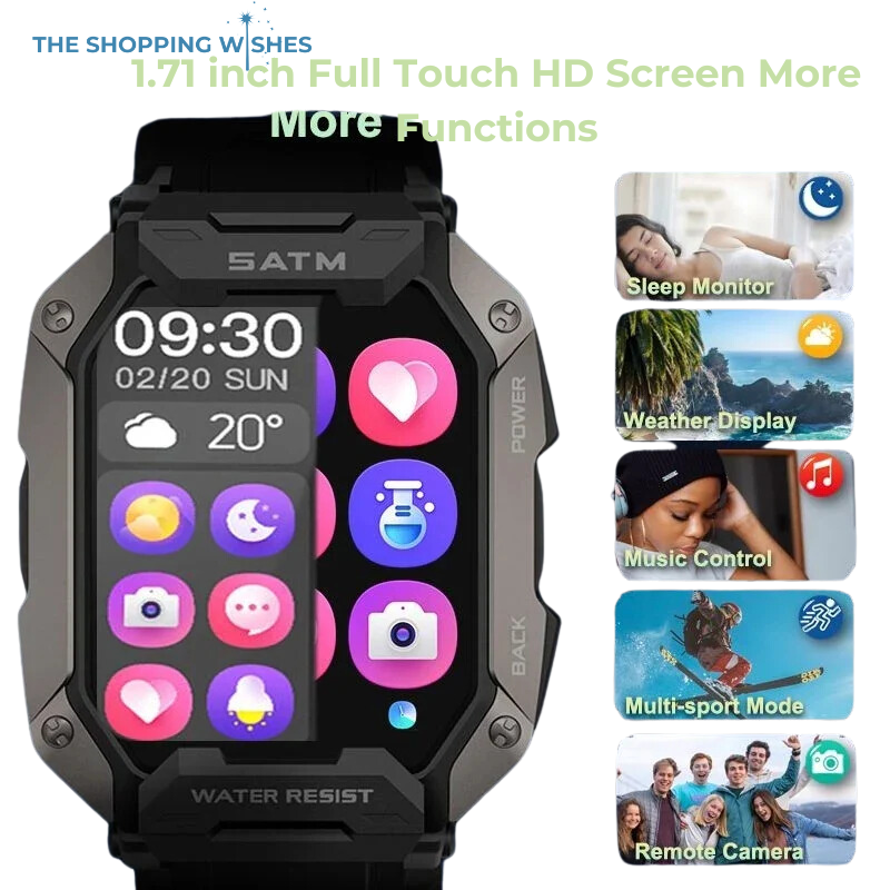 Smart Watch 5ATM Waterproof