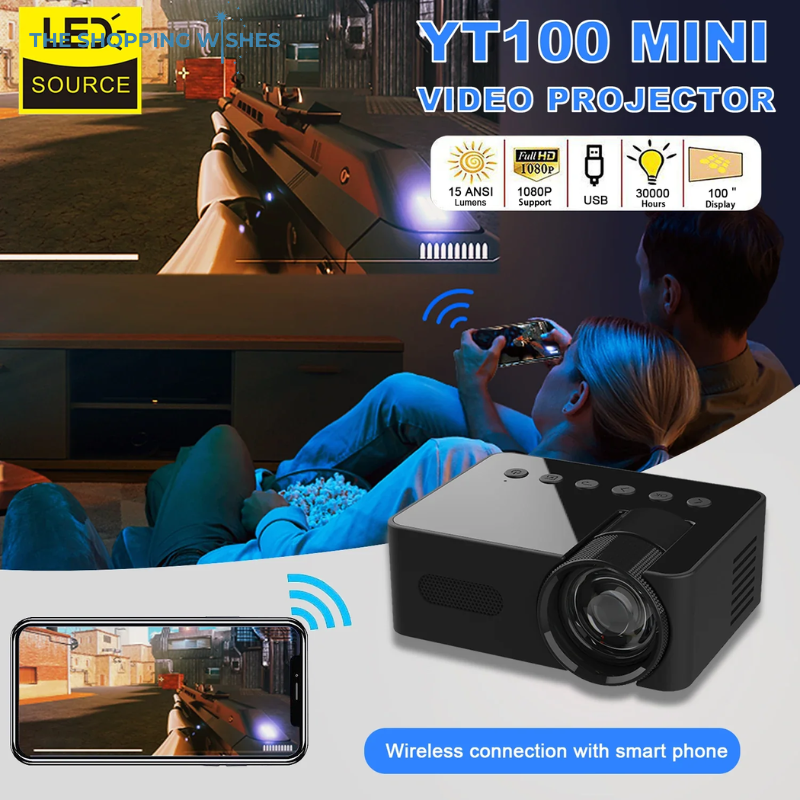 YT100 Mini Portable Projector